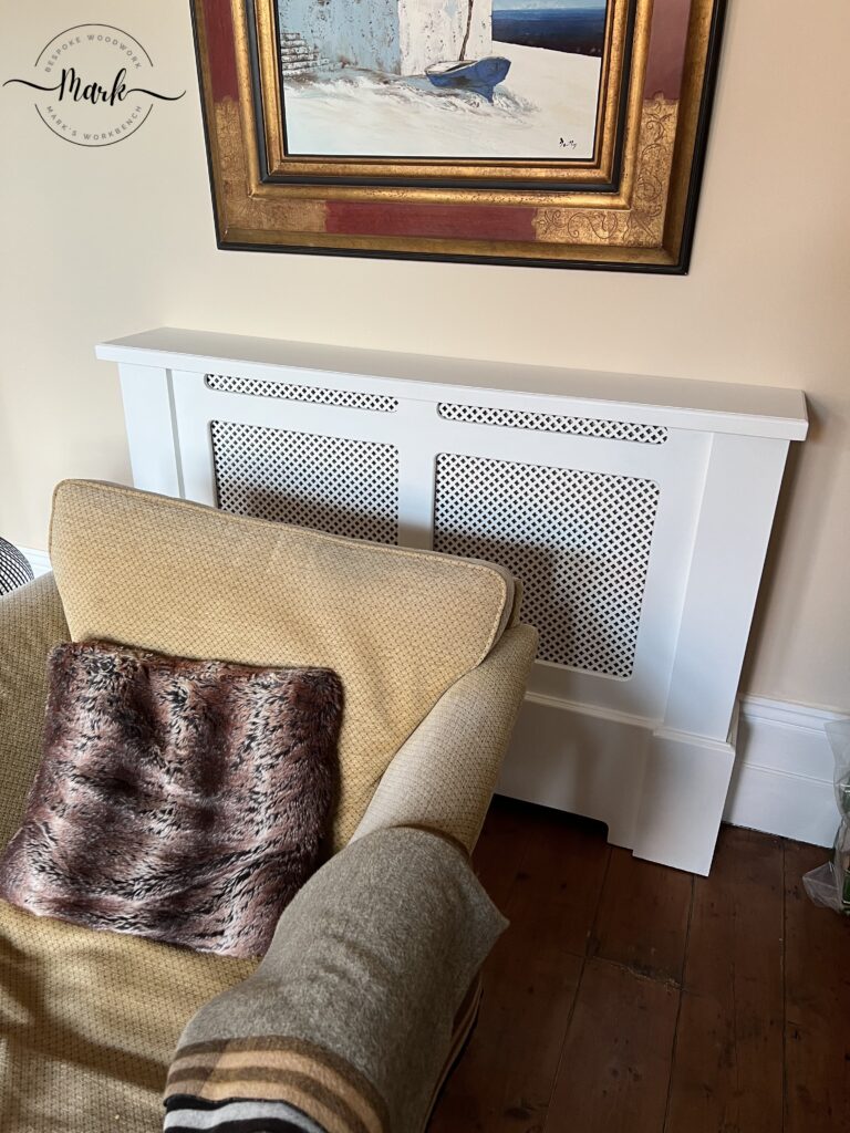 "Mark built 2 made to measure radiator covers which look fantastic . He went above and beyond and I would recommend him without hesitation" Lynda P - Southsea